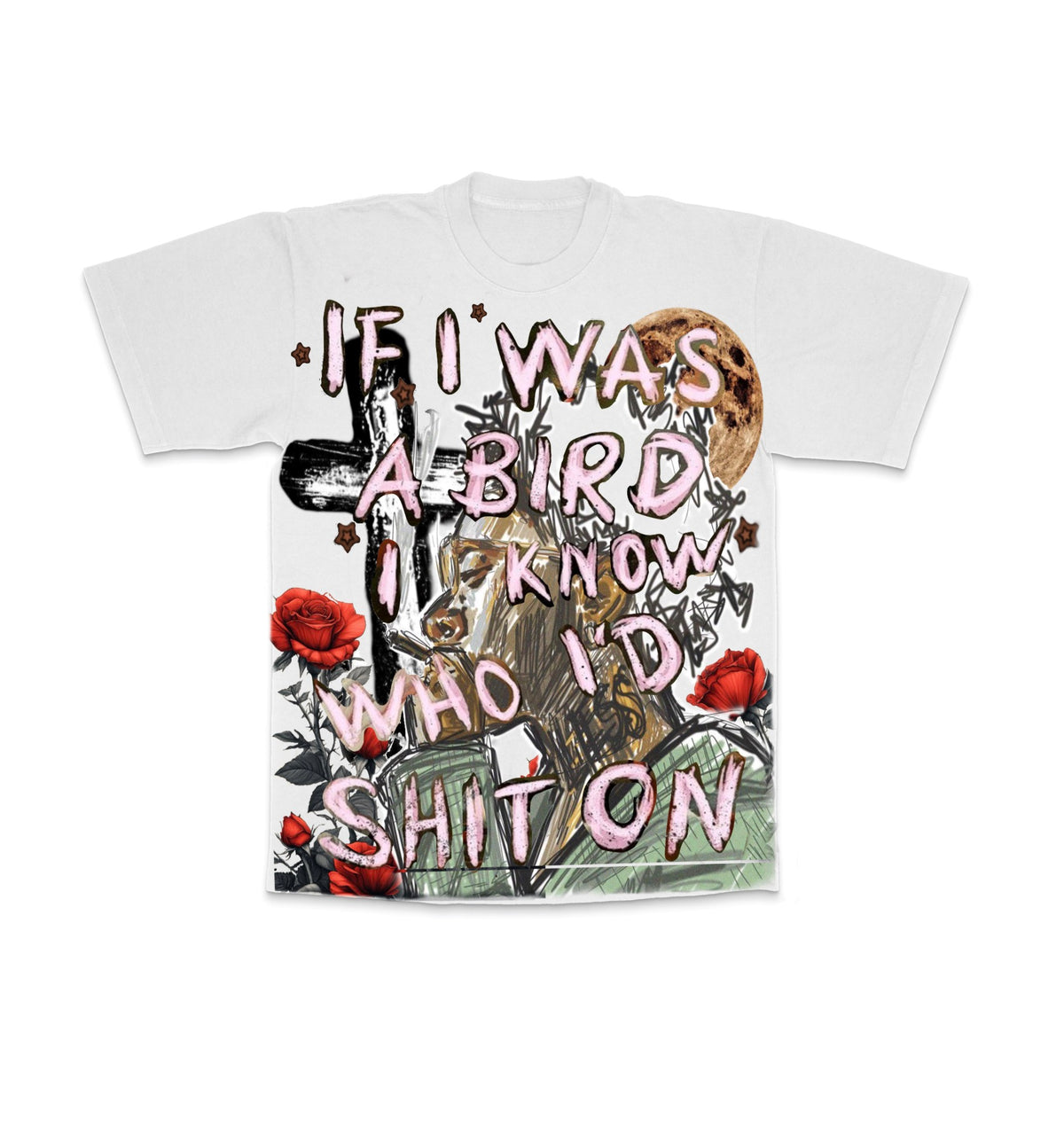 ”IF I WAS A BIRD” - OVERSIZED BOX S/S TEE 7.5 OZ