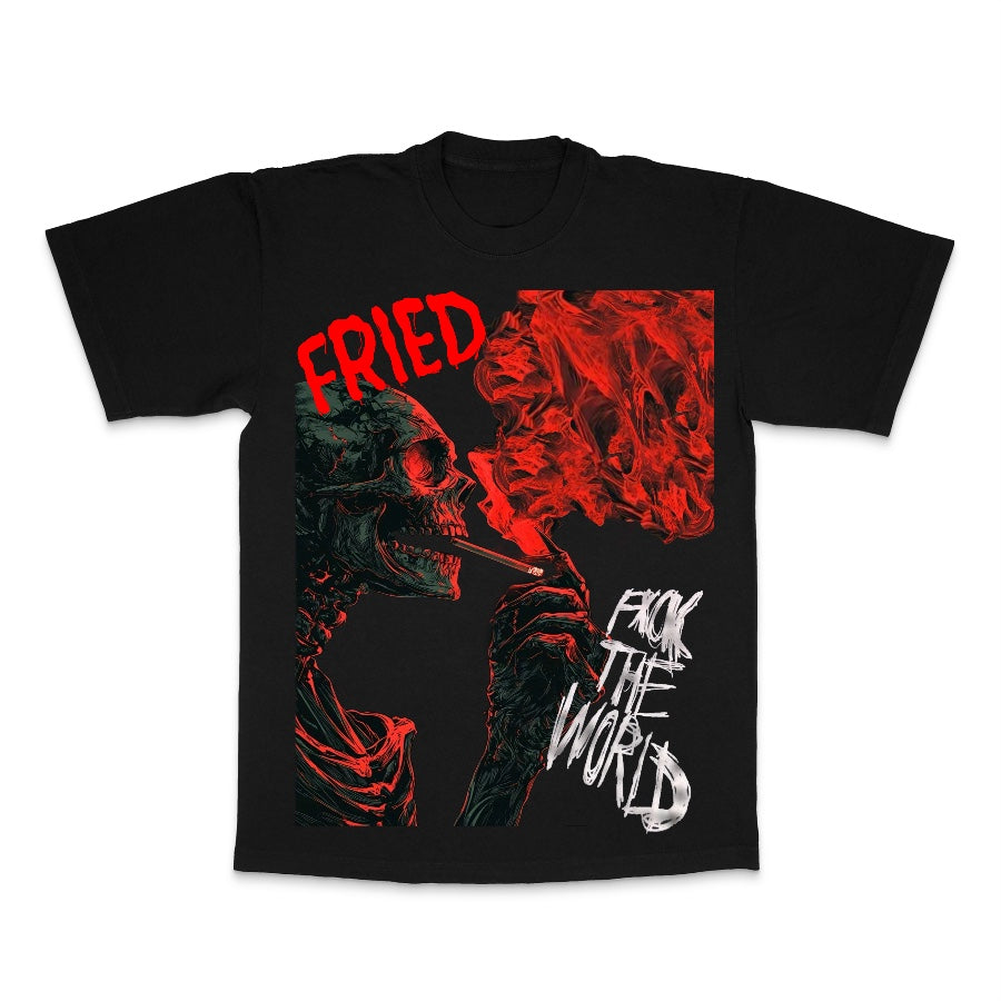 “FRIED” (4XL-7XL)- Heavyweight Short Sleeve Tee