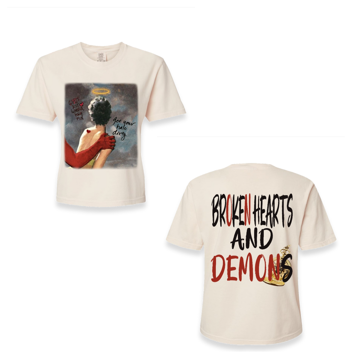”ON DEMON TIME” - Women's Heavyweight Boxy T