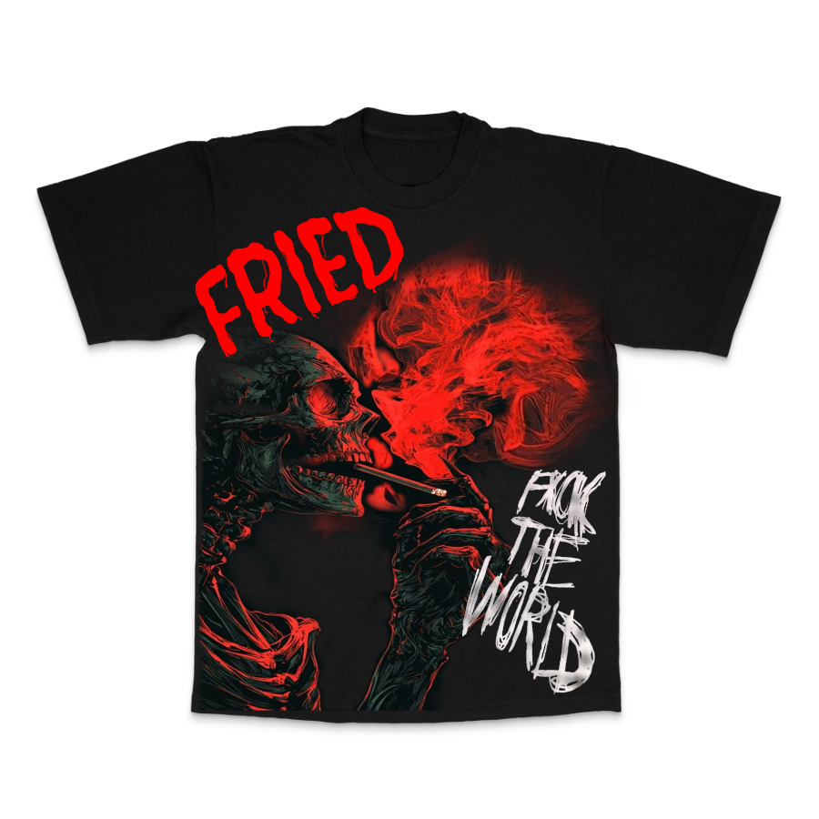 "FRIED" - OVERSIZED BOX TEE 7.5 OZ