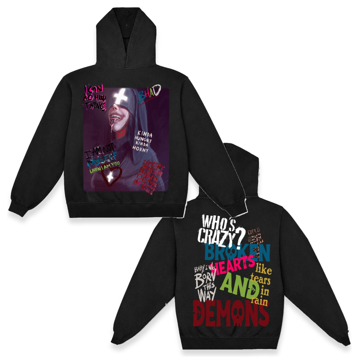 “WHO’S CRAZY?” - WOMEN STANDARD HOODIE 11oz