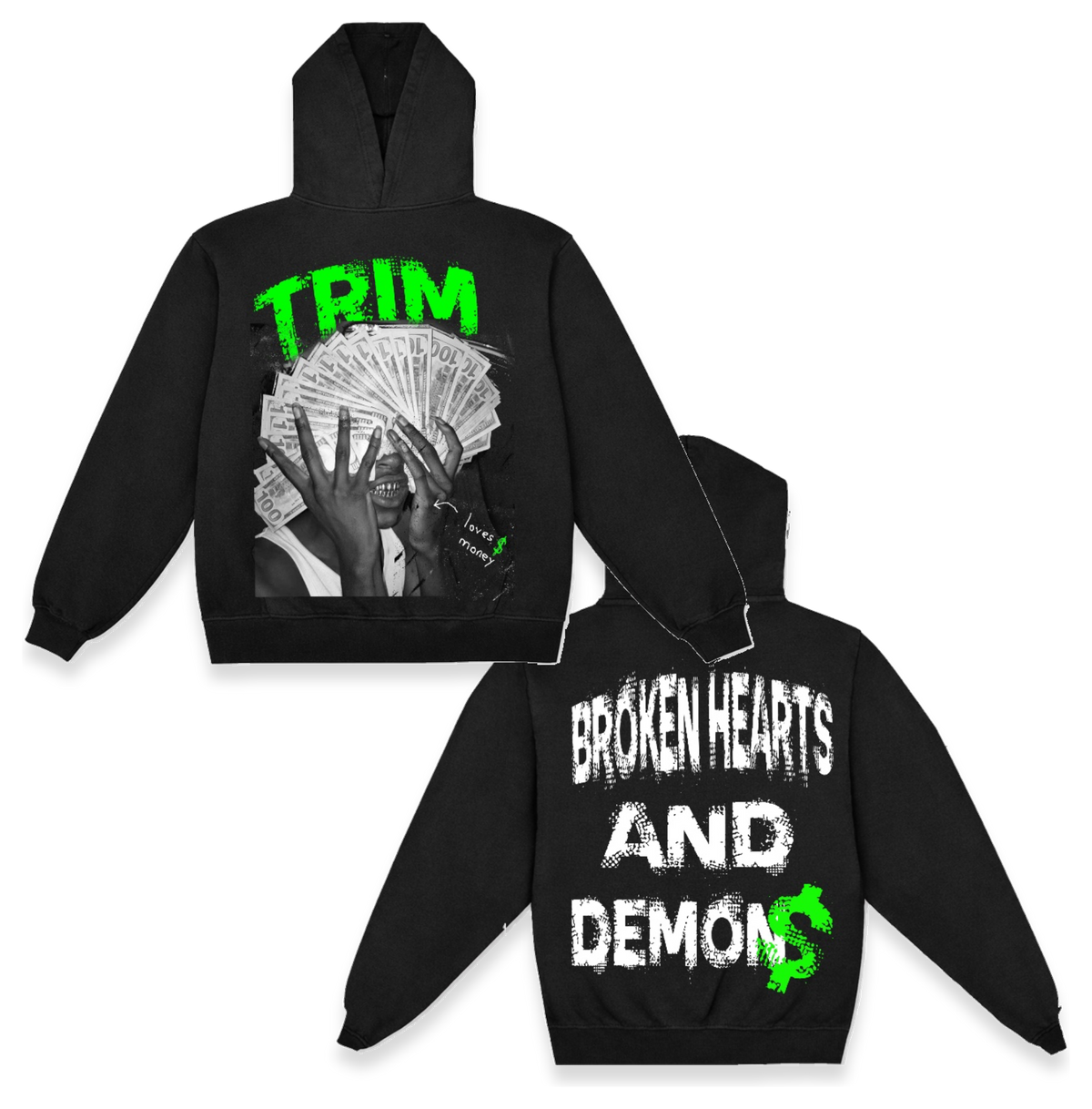 “TRIM” -11oz STANDARD HOODIE