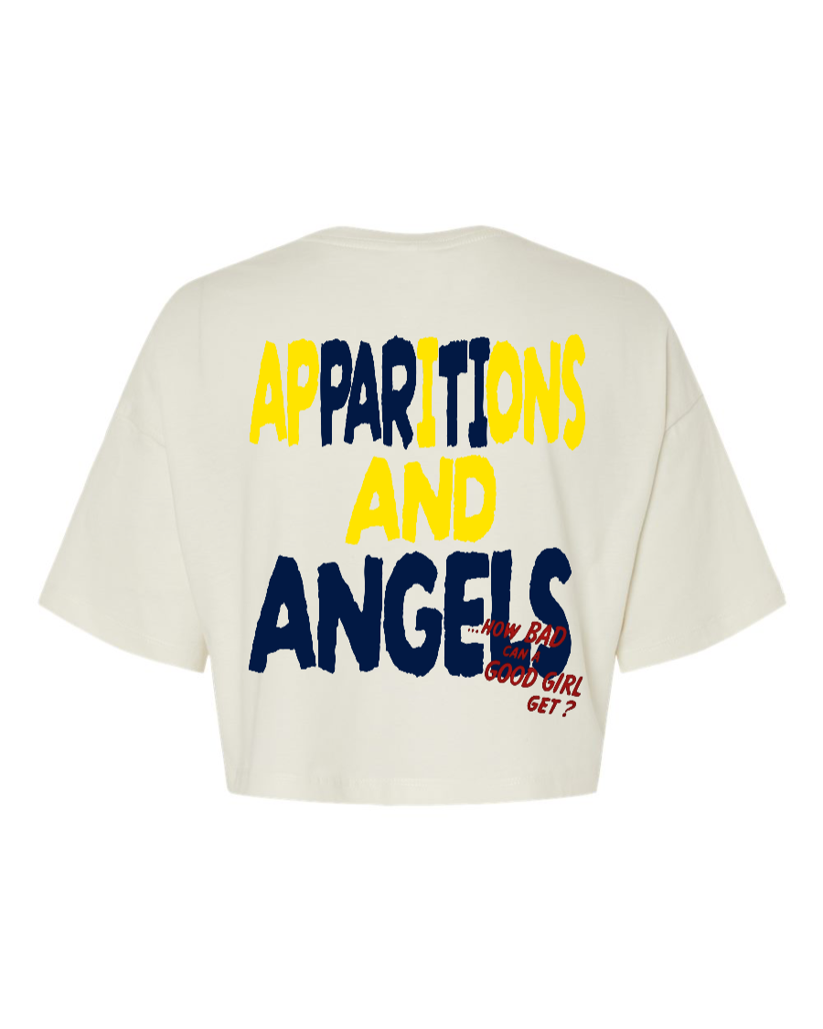 “PARTI ANGELS” - Women's Crop Tee